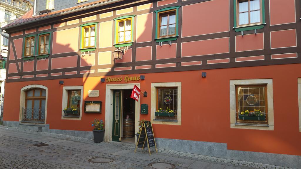 Gasthaus& Pension Zum Roten Haus 巴特尚道 外观 照片