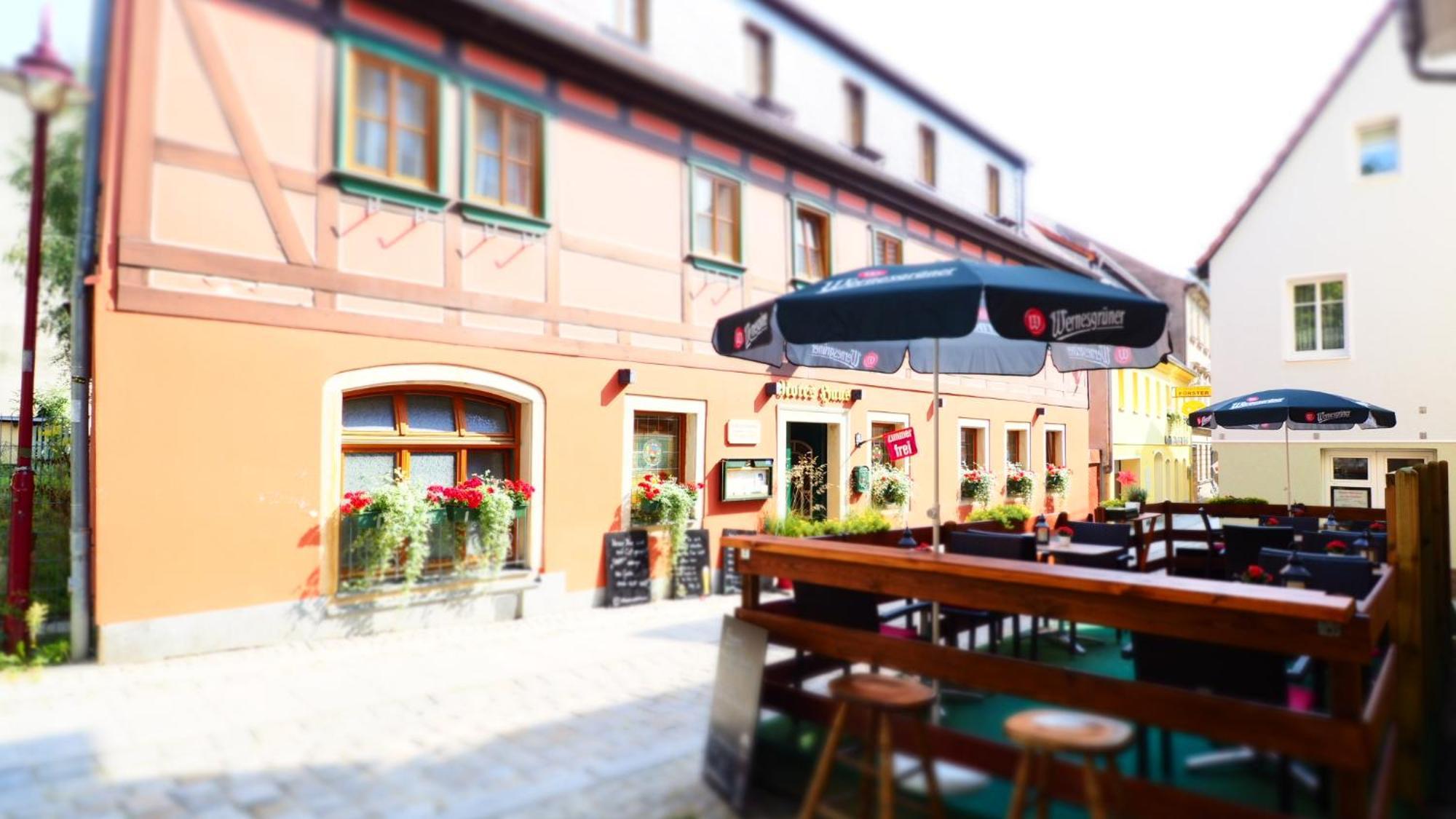 Gasthaus& Pension Zum Roten Haus 巴特尚道 外观 照片